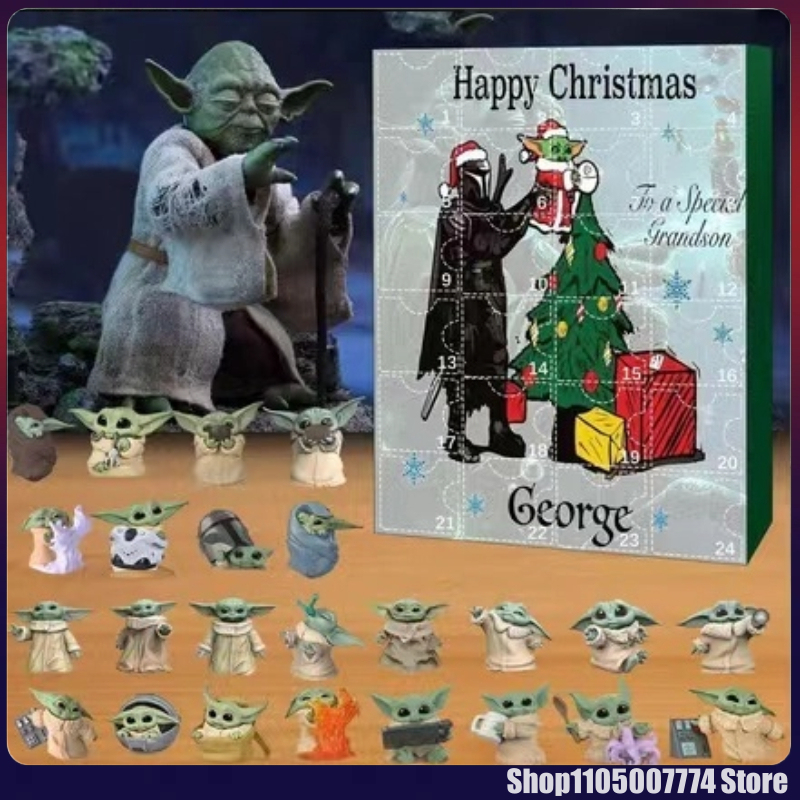 Advent Calendar Gift - 24-dagen kerstadventskalender Star Wars figuur Yoda