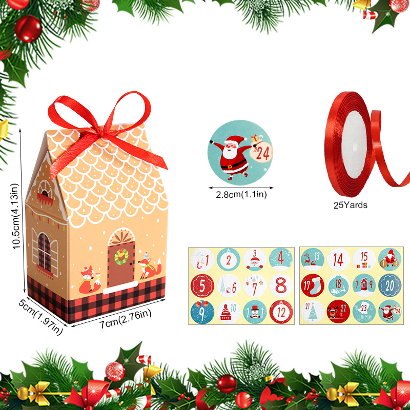 24 sets kerst-adventskalender  - Advent Calendar Gift recensie en prijs