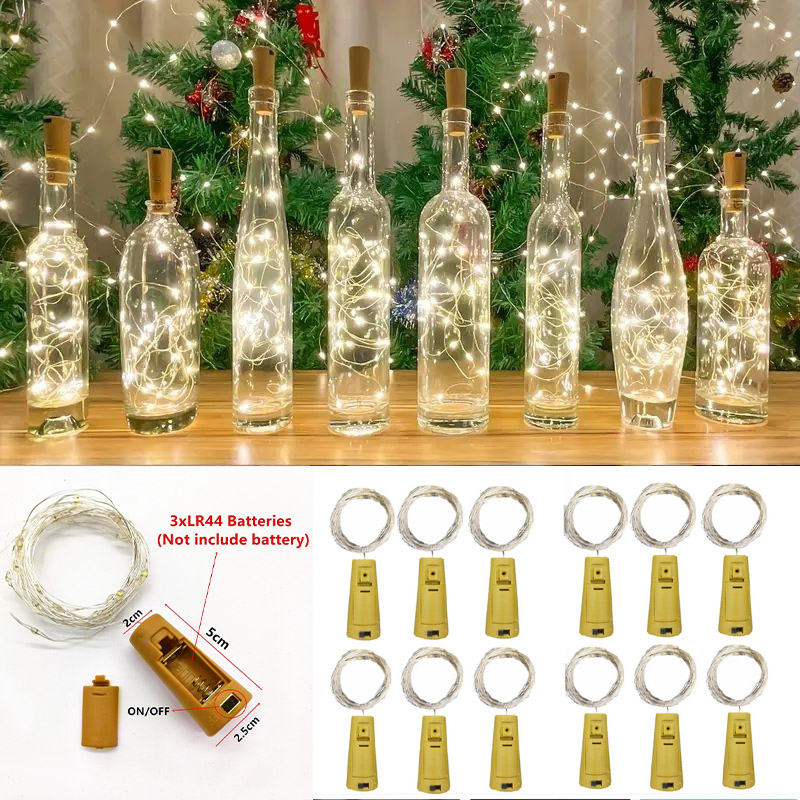 6 stks 20led Wijnfles met Kurk - Led Fairy String Lights recensie en prijs