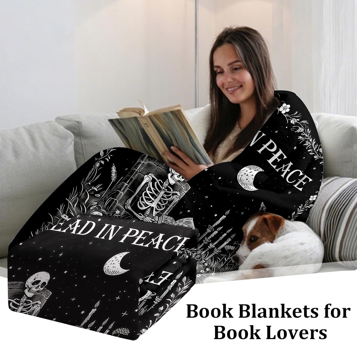 Gotische Spookleesdeken, Skele - Christmas Throw Blanket recensie en prijs