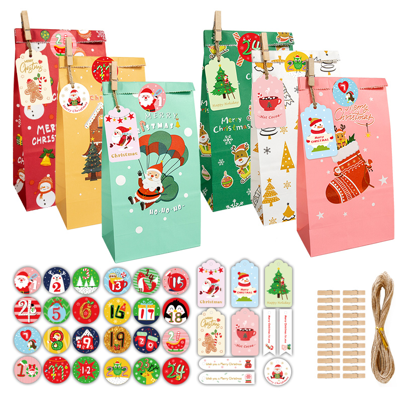 24 sets adventskalender kerstc - Advent Calendar Gift recensie en prijs
