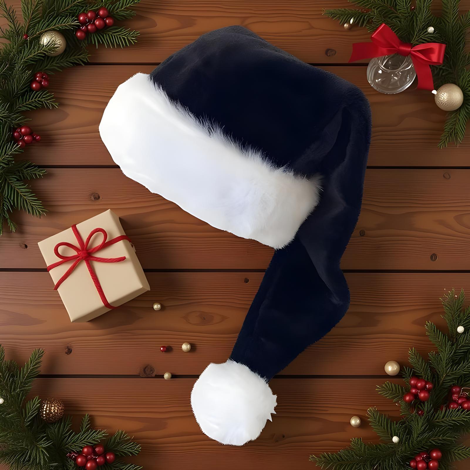 Kerstmutsen Zachte witte pluch - Santa Hat Plush recensie en prijs